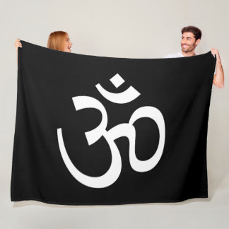 Over Black Pillow Fleece Deken
