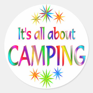 Over Camping Ronde Sticker