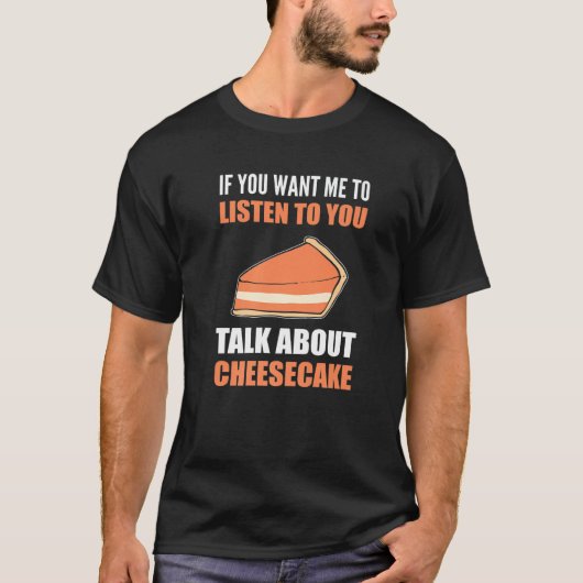 Over Cheesecake Funny Foodie Premium T-shirt (Voorkant)