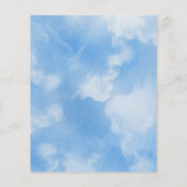 Over Cloud Nine Calligraphy Blue Vrijgezellenfeest (Achterkant)