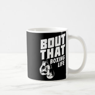 Over dat Boxing Life Shirt - Bokshandschoenen T-sh Koffiemok