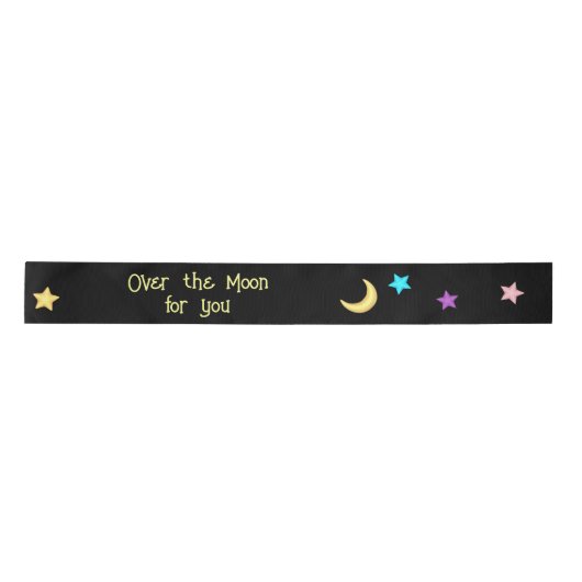 Over de aangepaste tekst Moon en Stars Lint (Voorkant)