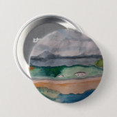 Over de baai ronde button 7,6 cm (Voorkant /achterkant)