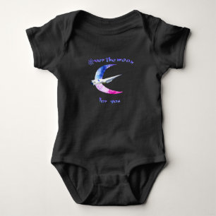 Over de baby van de maan kostuum baby-kostuum romper