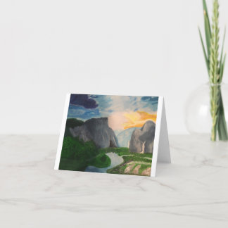 Over de berg bedankkaart