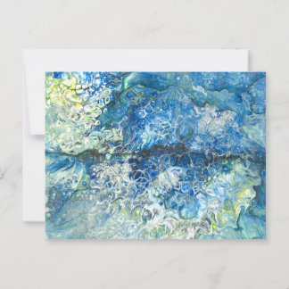 Over de bergen over het Zee Briefkaart