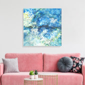 Over de bergen Over het Zee Canvas Wrap (Insitu (Woonkamer))