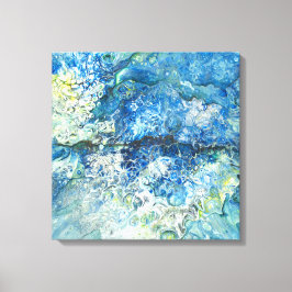 Over de bergen Over het Zee Canvas Wrap