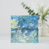 Over de bergen, over het Zee Flat Holiday Kaart (Staand voorkant)