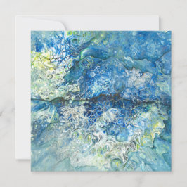 Over de bergen, over het Zee Flat Holiday Kaart