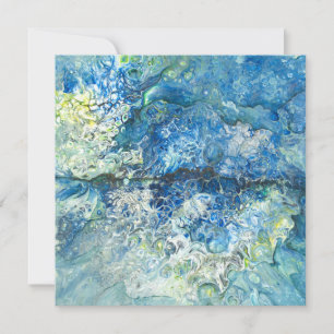 Over de bergen, over het Zee Flat Holiday Kaart