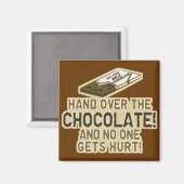 Over de chocolade heen magneet (Voorkant / Achterkant)