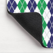 Over de Groene Argyle Mousepad Muismat (Hoek)