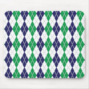 Over de Groene Argyle Mousepad Muismat
