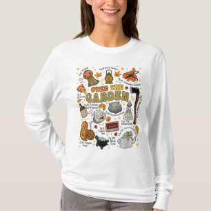 Over de Halloween tuinmuur, pompoen Herfst dank T-shirt