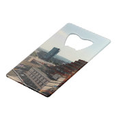 Over de heide kredietkaart flessenopener (Voorkant Gekanteld)