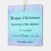 Over de hele Miles Kerstzuster & Broeder in de wet Keramisch Ornament (Links)