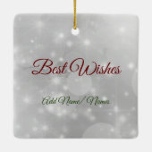 Over de hele Miles Kerstzuster & Broeder in de wet Keramisch Ornament (Achterkant)