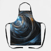 Over de hele wereld Abstract Kunstgeschaafd Schort (Voorkant)