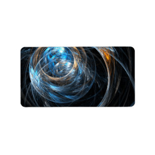 Over de hele wereld Abstracte kunst Etiket