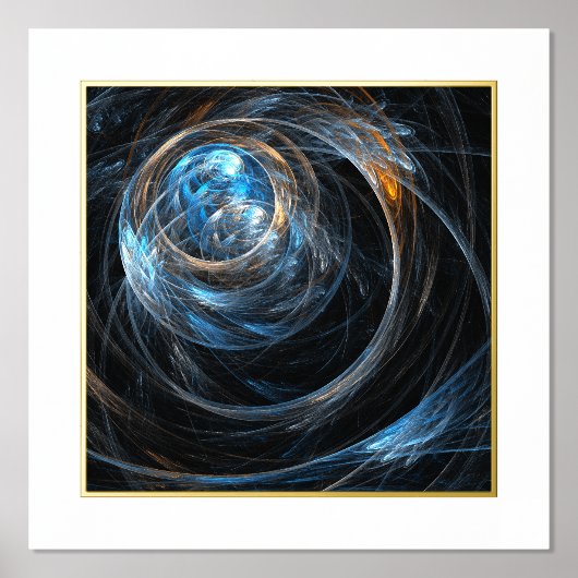 Over de hele wereld Abstracte kunst Folie Afdrukken (Voorkant)