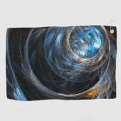 Over de hele wereld Abstracte kunst Golfhanddoek (Horizontaal)