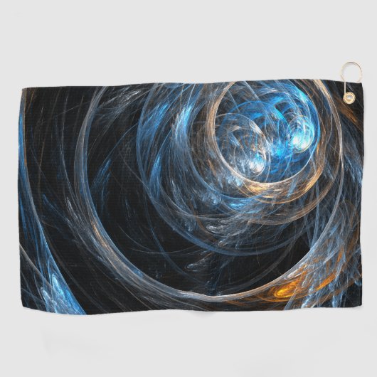 Over de hele wereld Abstracte kunst Golfhanddoek (Horizontaal)