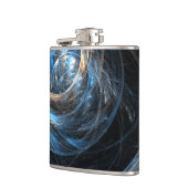 Over de hele wereld Abstracte kunst Heupfles (Links)