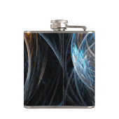 Over de hele wereld Abstracte kunst Heupfles (Achterkant)