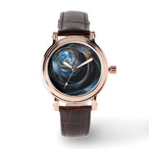 Over de hele wereld Abstracte kunst Horloge