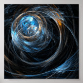 Over de hele wereld Abstracte kunst Poster (Voorkant)