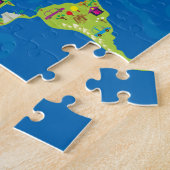 Over de hele wereld legpuzzel (Zijkant)