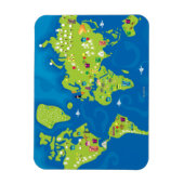 Over de hele wereld magneet (Verticaal)