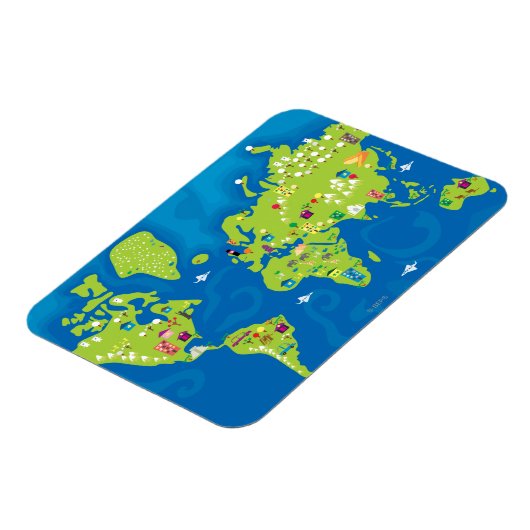 Over de hele wereld magneet (Linkerzijde)
