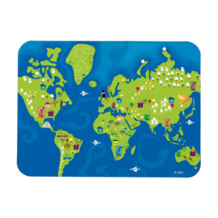 Over de hele wereld magneet