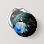 Over de hele wereld ronde button 5,7 cm (Voorkant /achterkant)