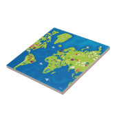 Over de hele wereld tegeltje (Zijkant)