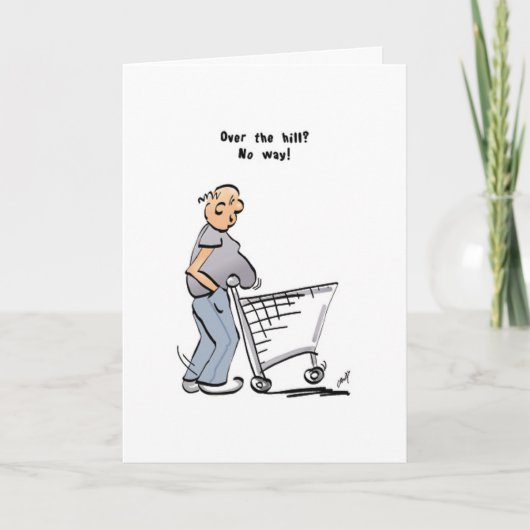 Over de heuvel? Absoluut niet! Kaart (Voorkant)