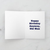 Over de heuvel | Grappige verjaardag van Man Kaart (Binnen)