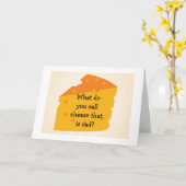 OVER DE HEUVEL KAAS IS "BLAUW" ZIJN "JIJ" KAART (Gele Bloem)