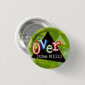 Over de heuvel ronde button 3,2 cm (Voorkant /achterkant)