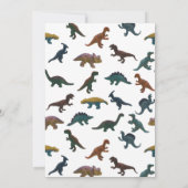 Over de heuvel Speelgoed Dinosaurussen Mannen Kaart (Achterkant)