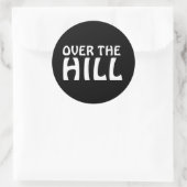 OVER DE HILL BIRTHDAY grappige stickers (Tas)