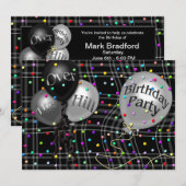 OVER DE HILL - BIRTHDAY - ONDERDEELINVITATIE KAART (Voorkant / Achterkant)