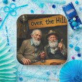 Over de Hill Club 2 Papieren Bordje (Feest)