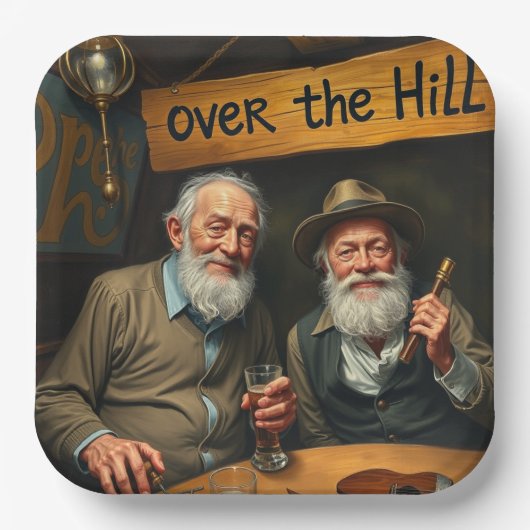 Over de Hill Club 2 Papieren Bordje (Voorkant)