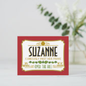 Over de Hill Funny Birthday Party Briefkaart (Staand voorkant)