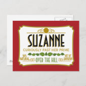 Over de Hill Funny Birthday Party Briefkaart (Voorkant / Achterkant)