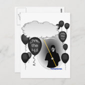 Over de Hill Grim Reaper verjaardag Briefkaart (Voorkant / Achterkant)
