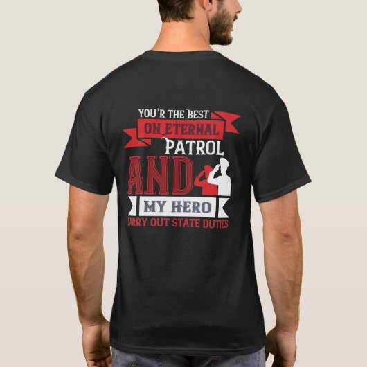 Over de interne patrouille t-shirt (Achterkant)